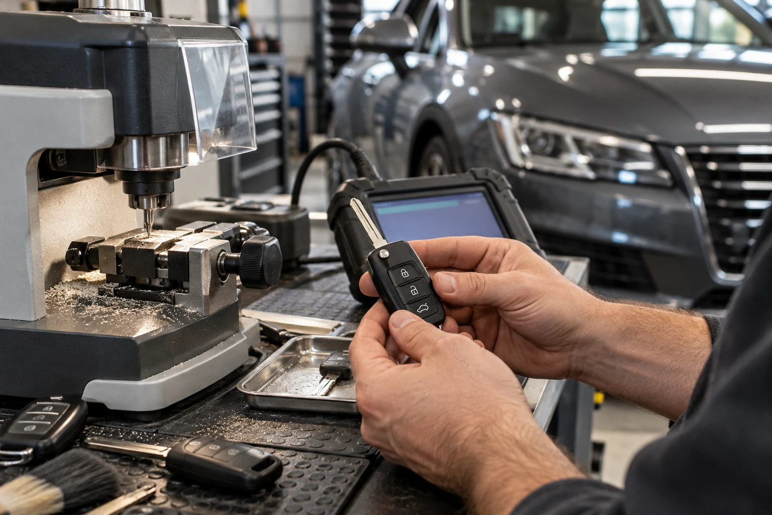 Accompagnement pour une clé de voiture